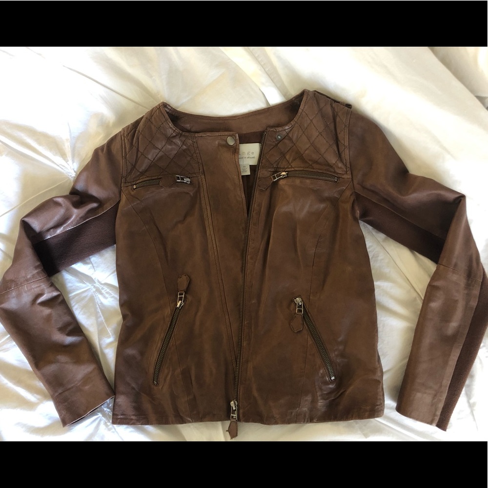 Hinge Quilted Leather Jacket - image 1
